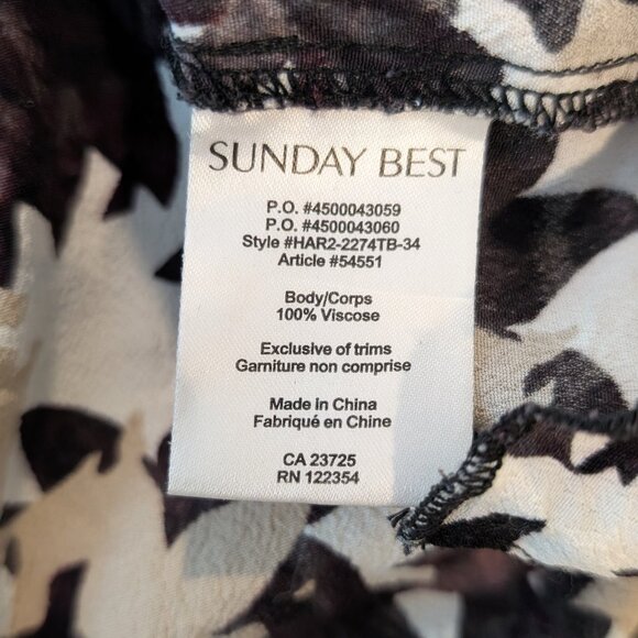 Aritzia Cropped Floral Blouse - Picture 5 of 5